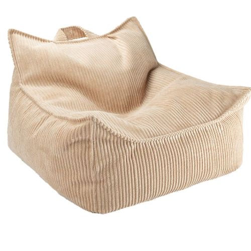 Sötét beige gyermek babzsákfotel