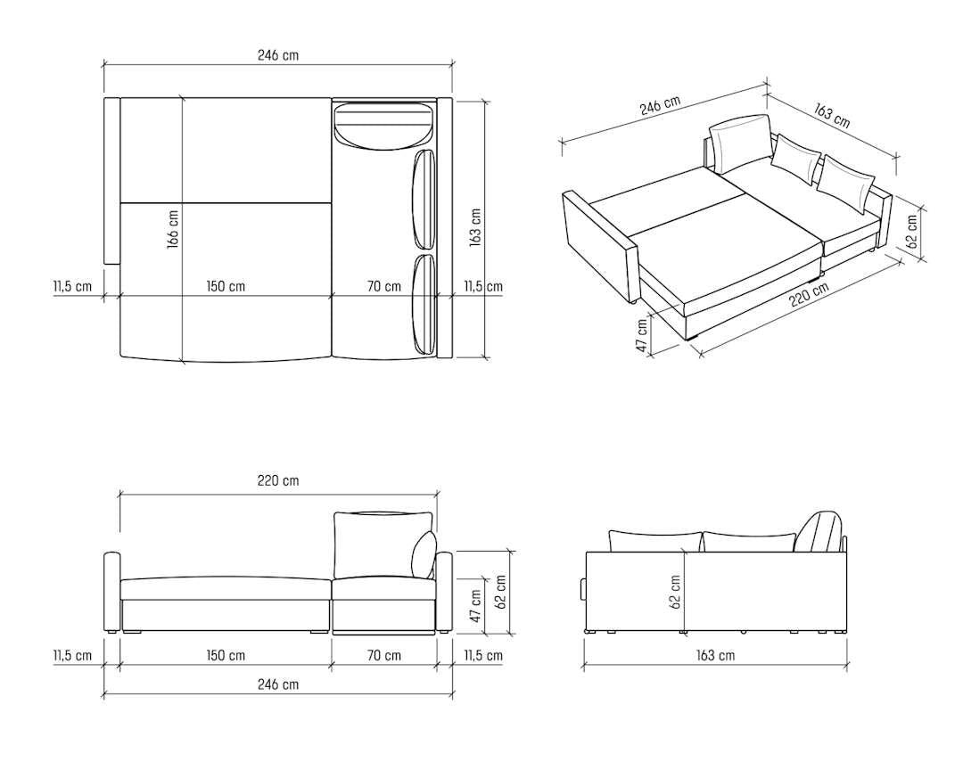 Gergő szürke ágyazható sarokkanapé