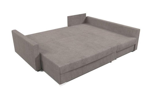 Gergő szürke ágyazható sarokkanapé