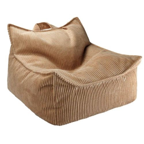 Világos beige gyermek babzsákfotel